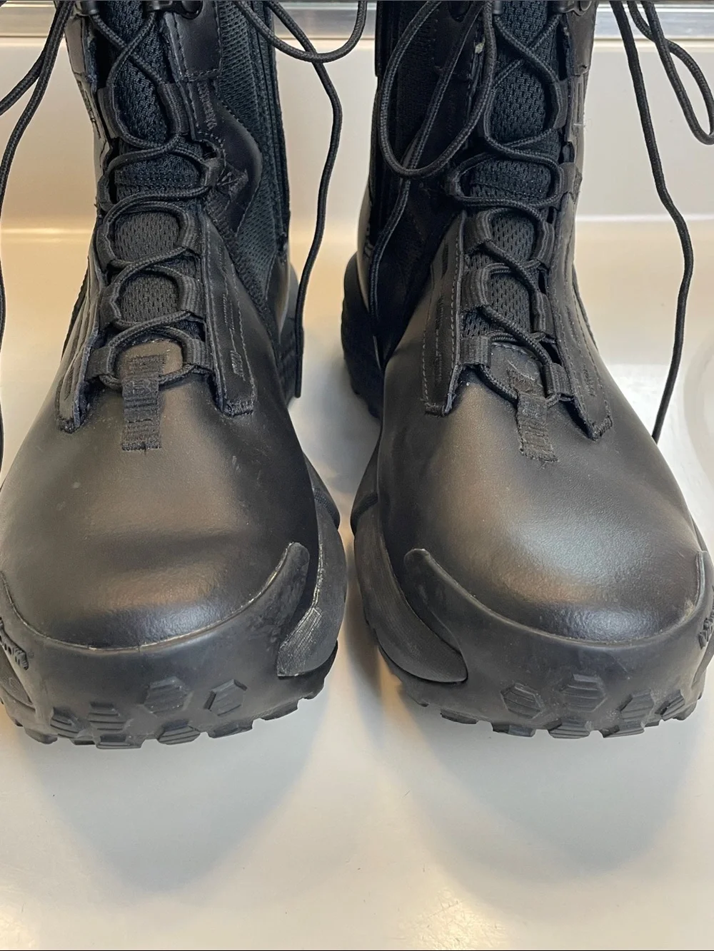 Under Armour Men's Charged Valsetz Zip Waterproof Tactical Black Boots